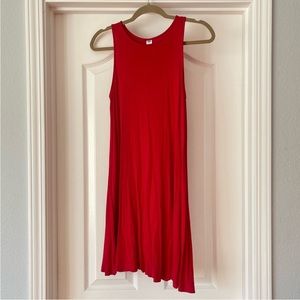 Red swing dress